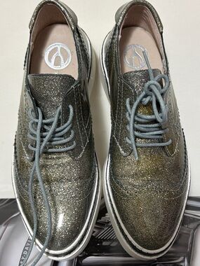Wishbone Collection Metallic Glitter Shoes